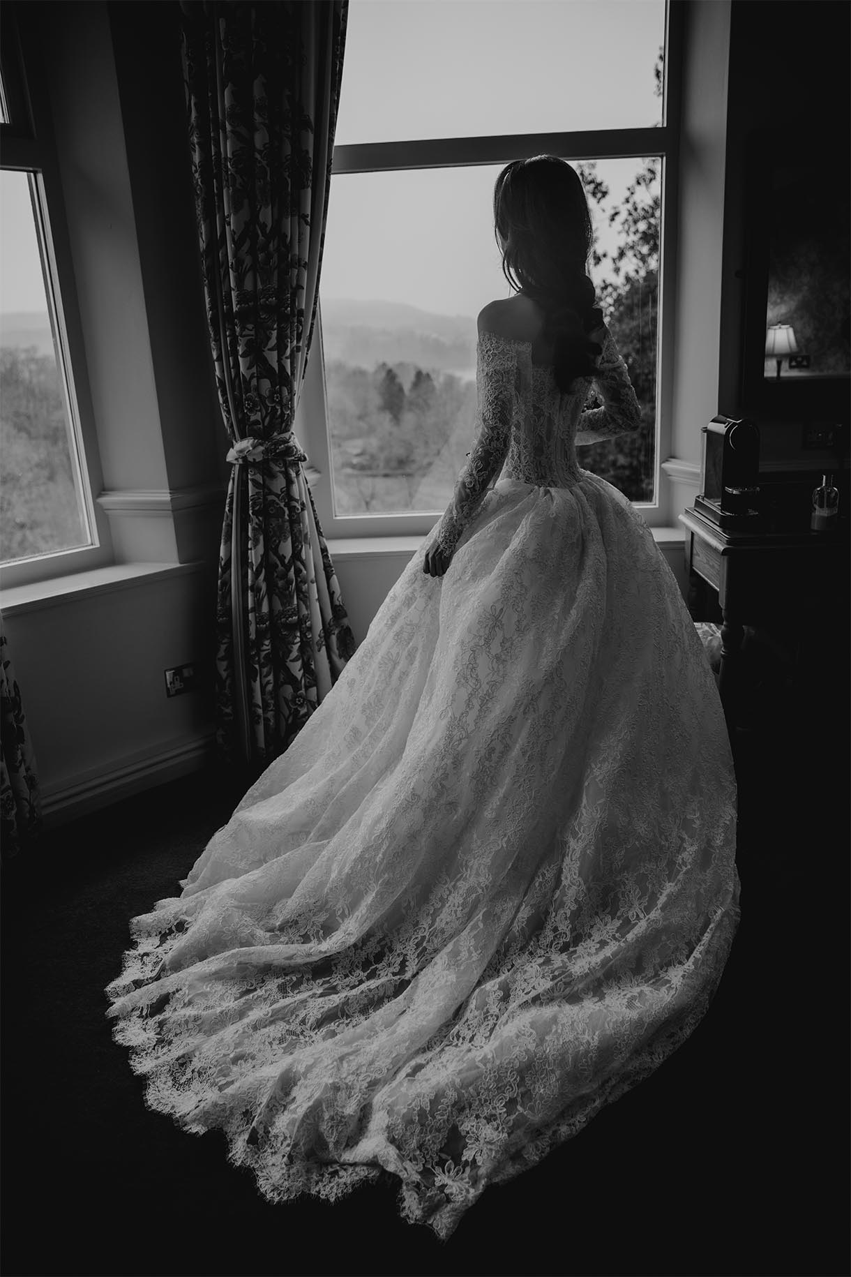 bridal portrait elopement Lake District