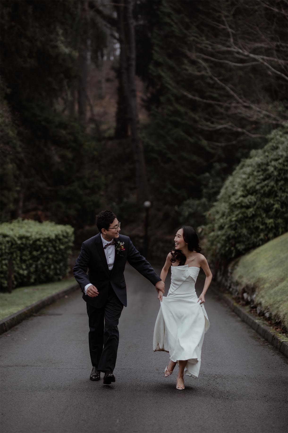 bride and groom Lake District elopement