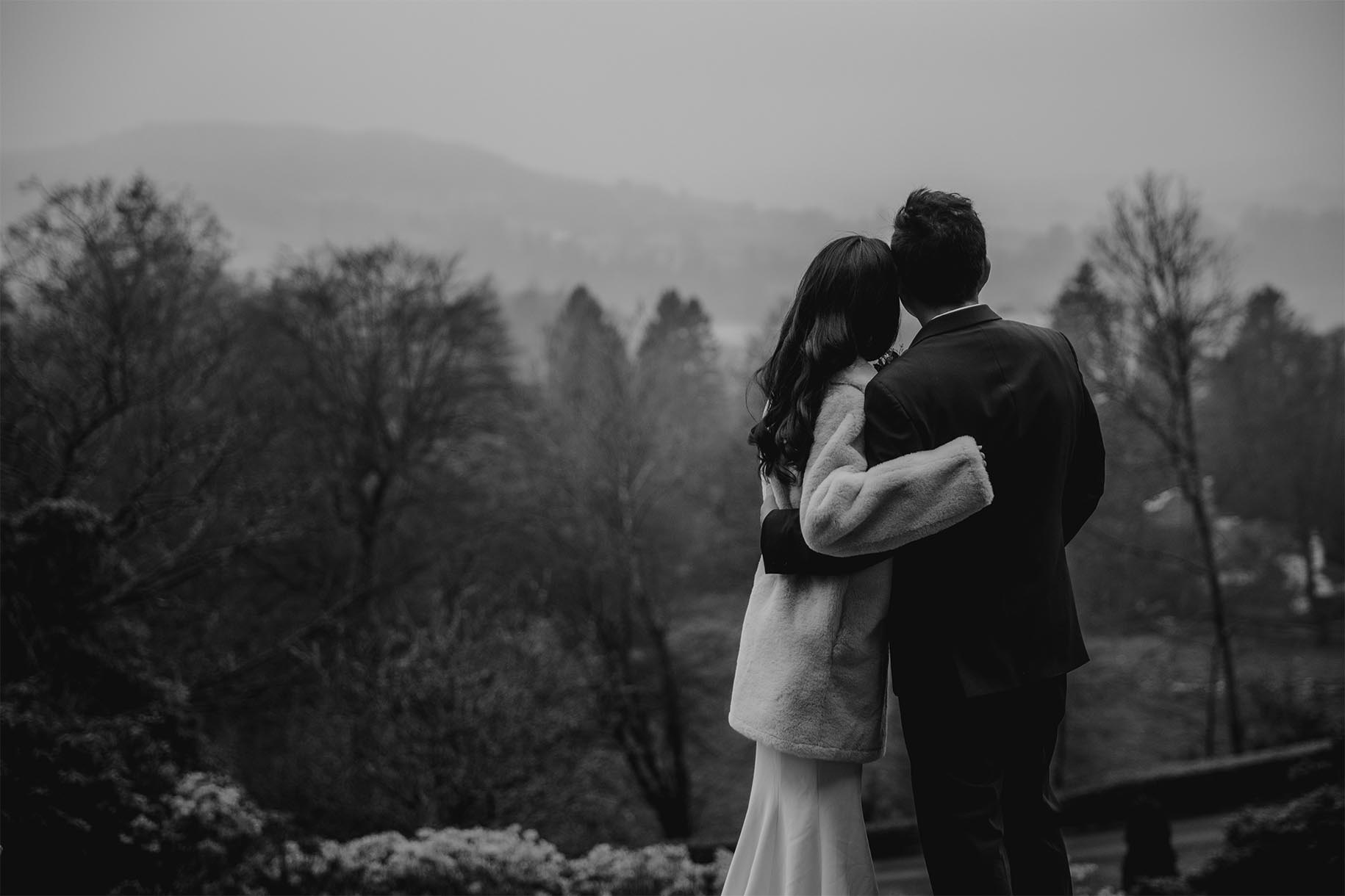 bride and groom Lake District elopement