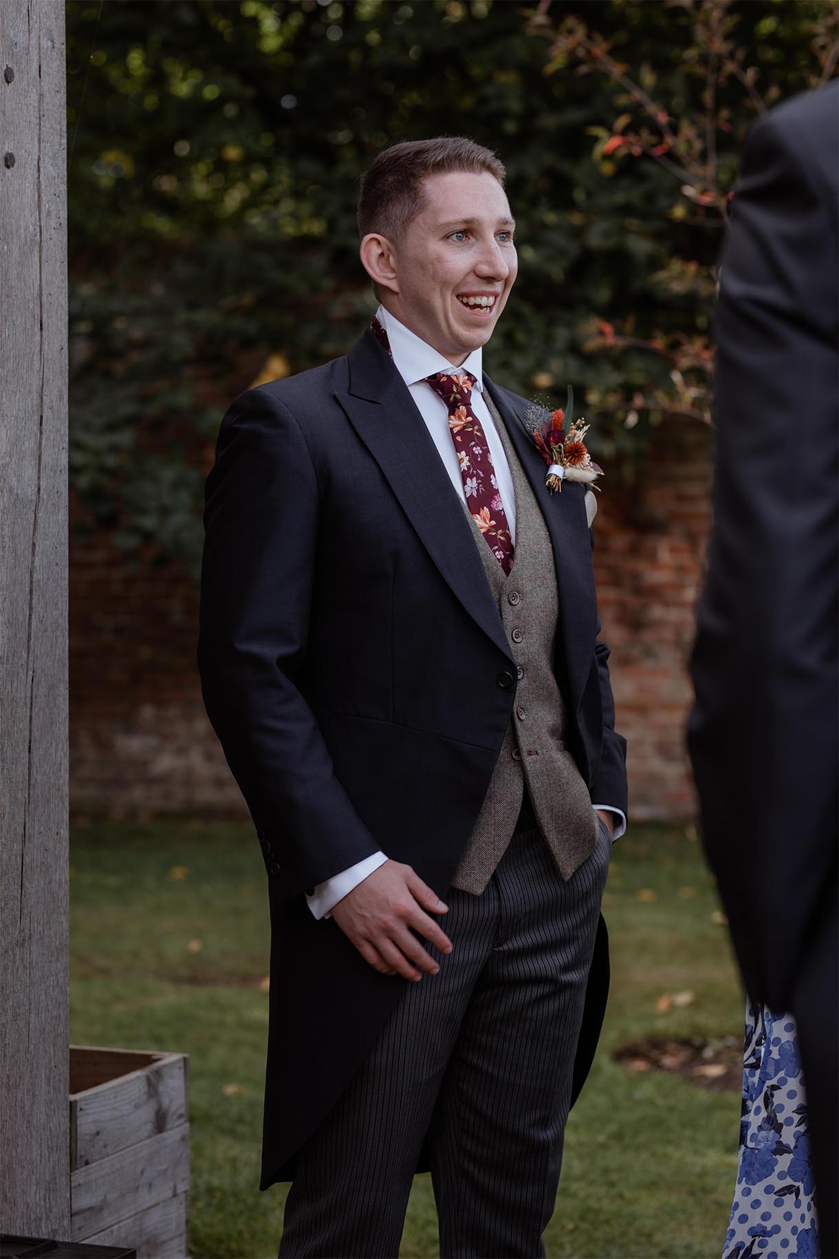 groom reaction wedding ceremony Essex photography