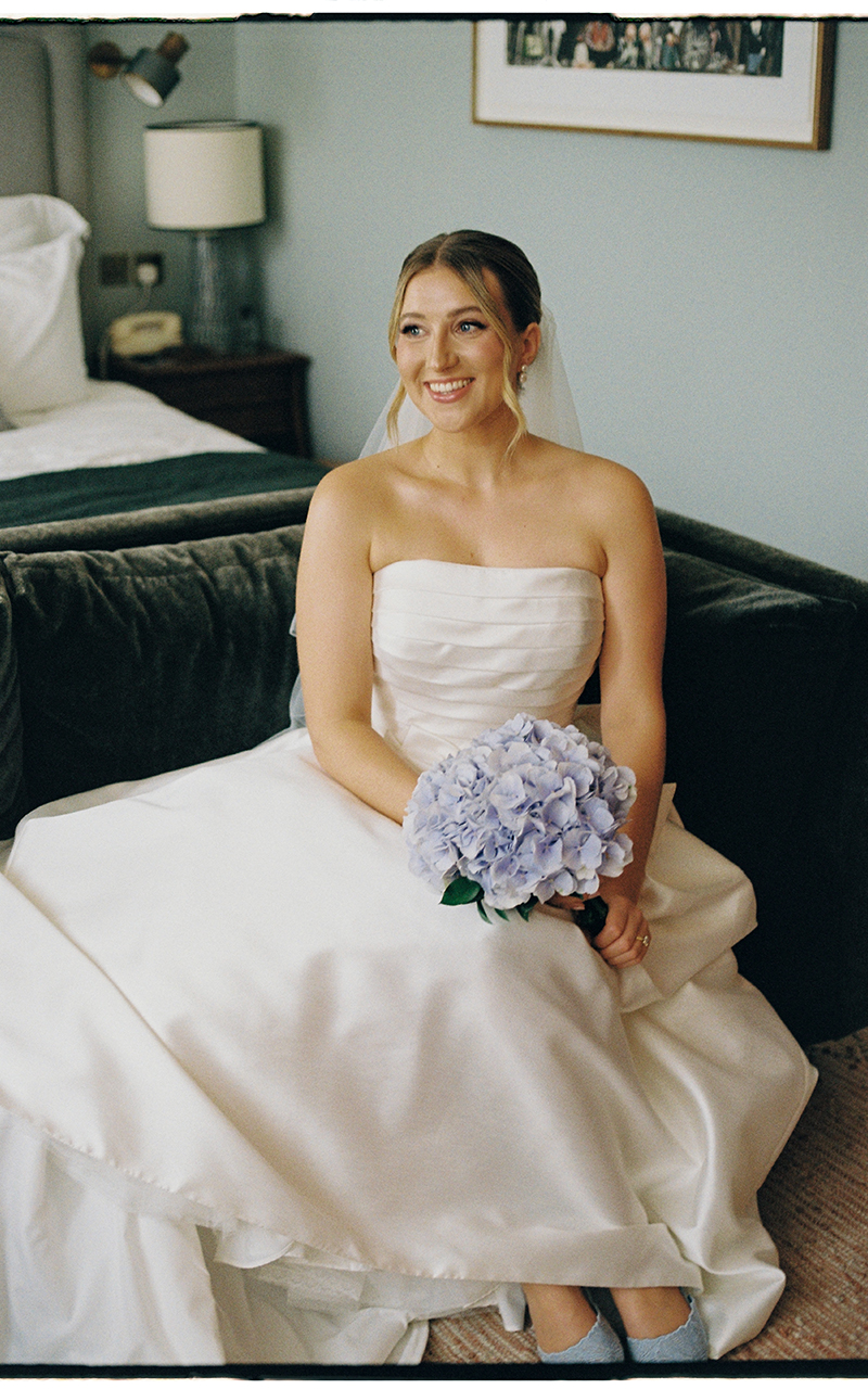 editorial London wedding film bride