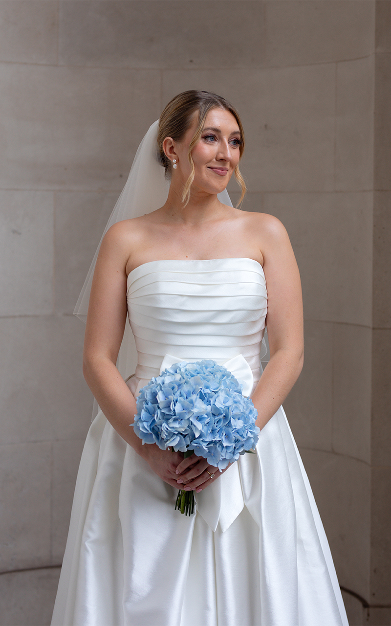 editorial London wedding bride