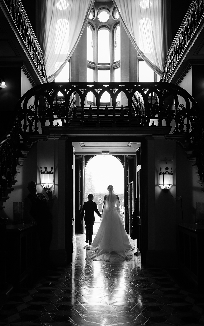 Grittleton House Wedding entrance