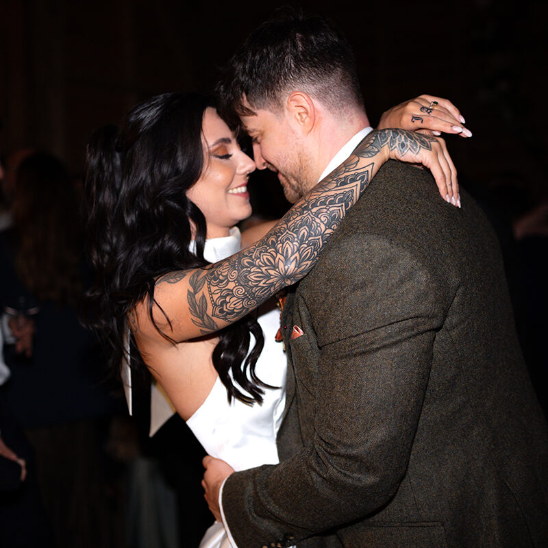 editorial wedding couple photo dance