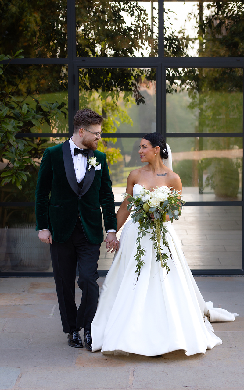 old gore wedding bride and groom