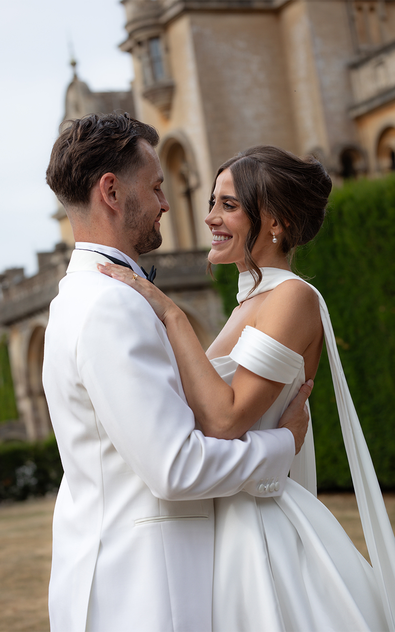 Grittleton House Wedding bride and groom