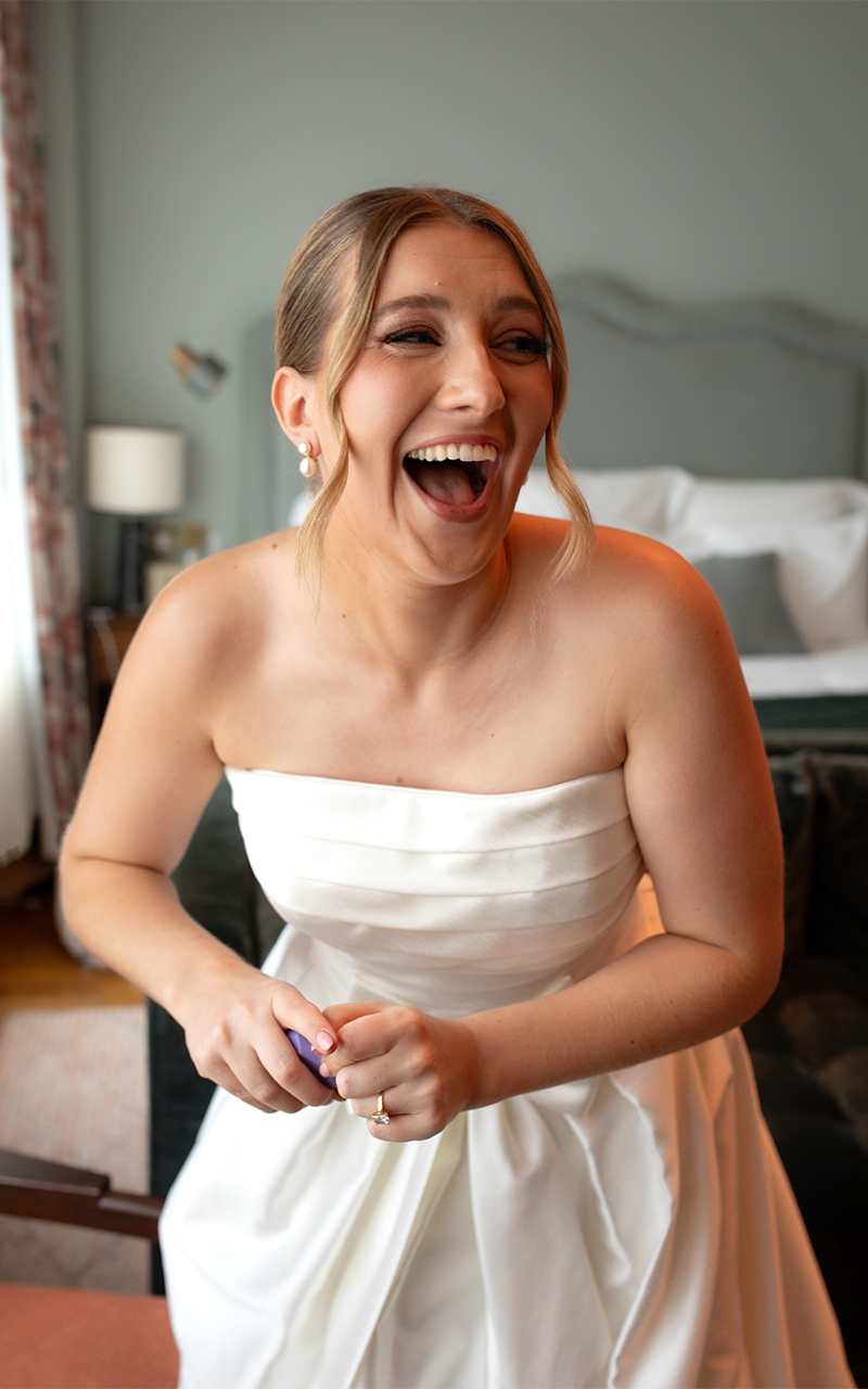 editorial London wedding bride