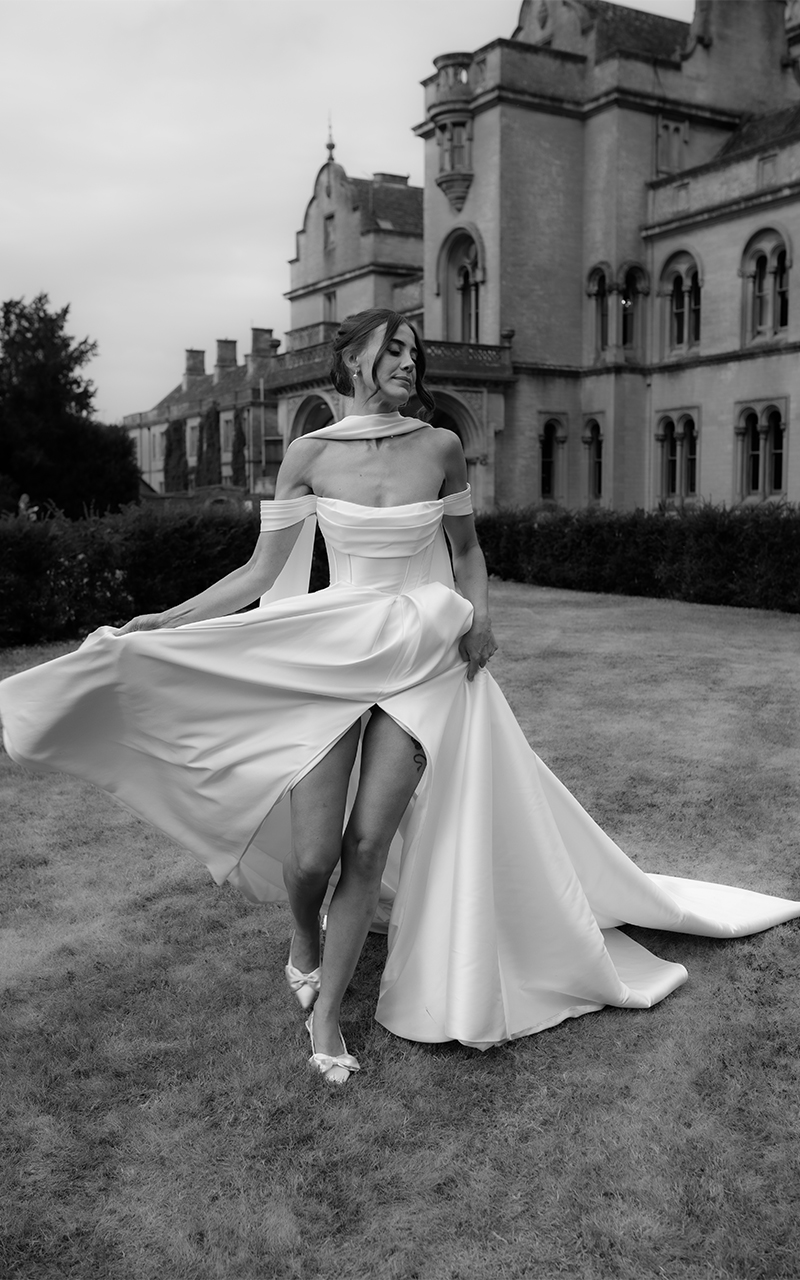 Grittleton House Wedding candid bride