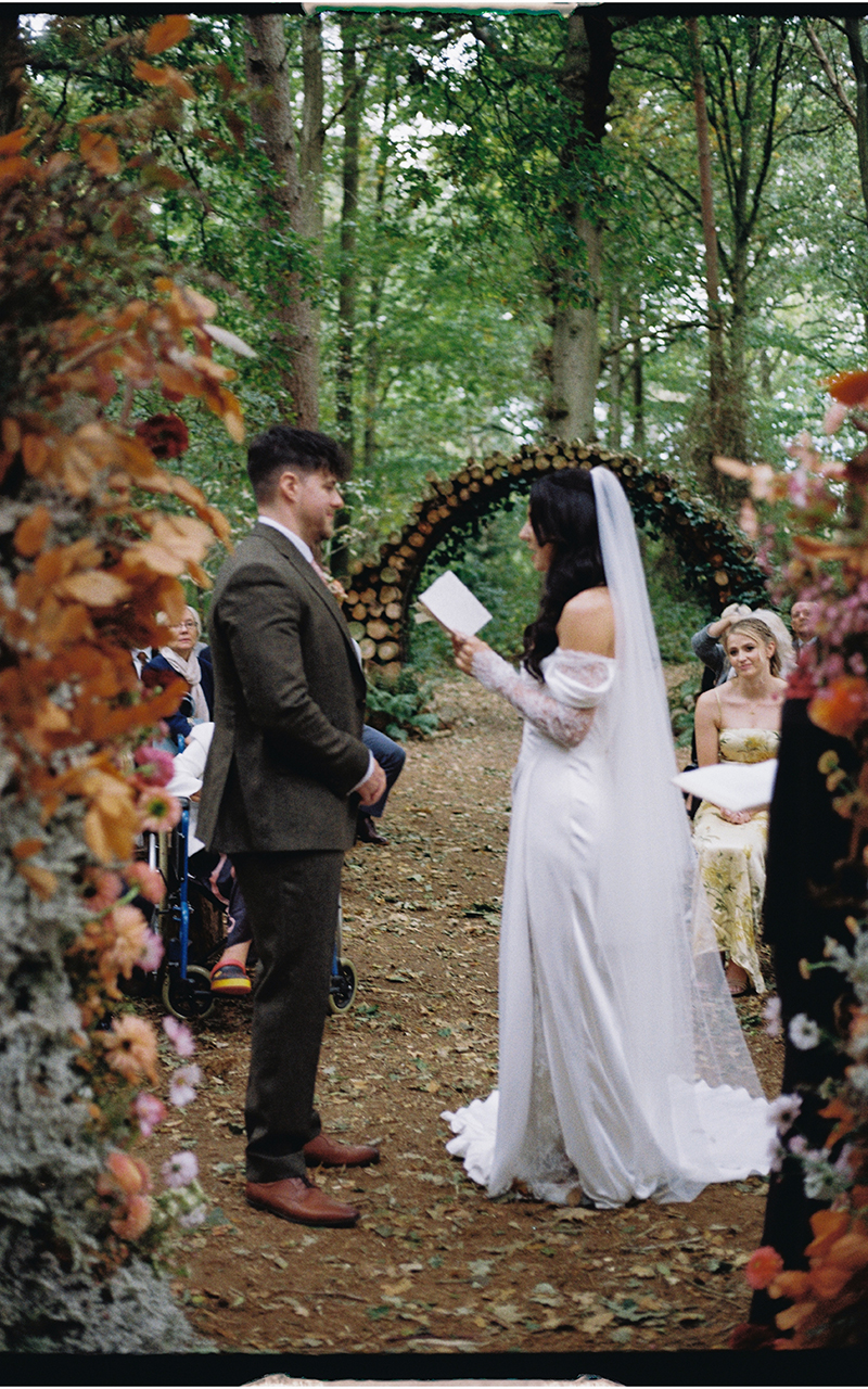 editorial wedding couple photo ceremony