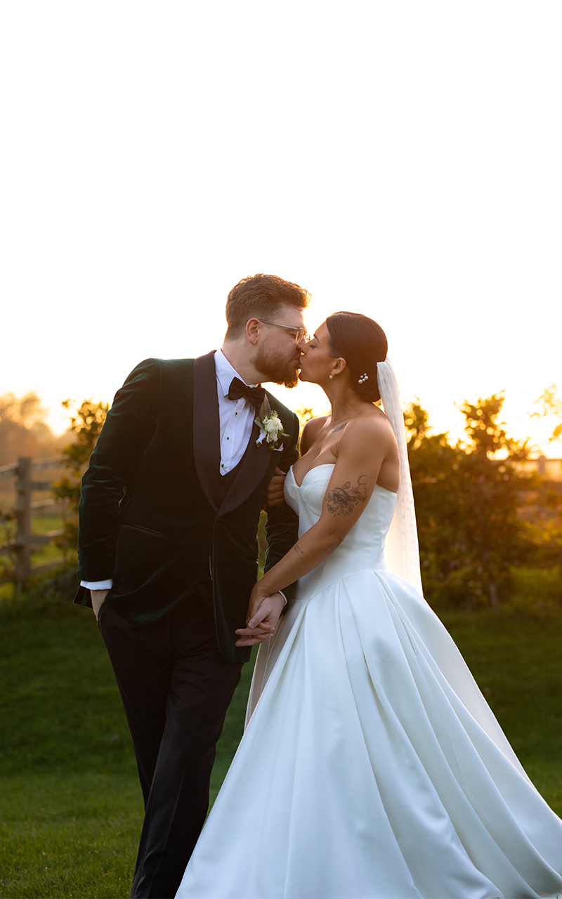 old gore wedding golden hour