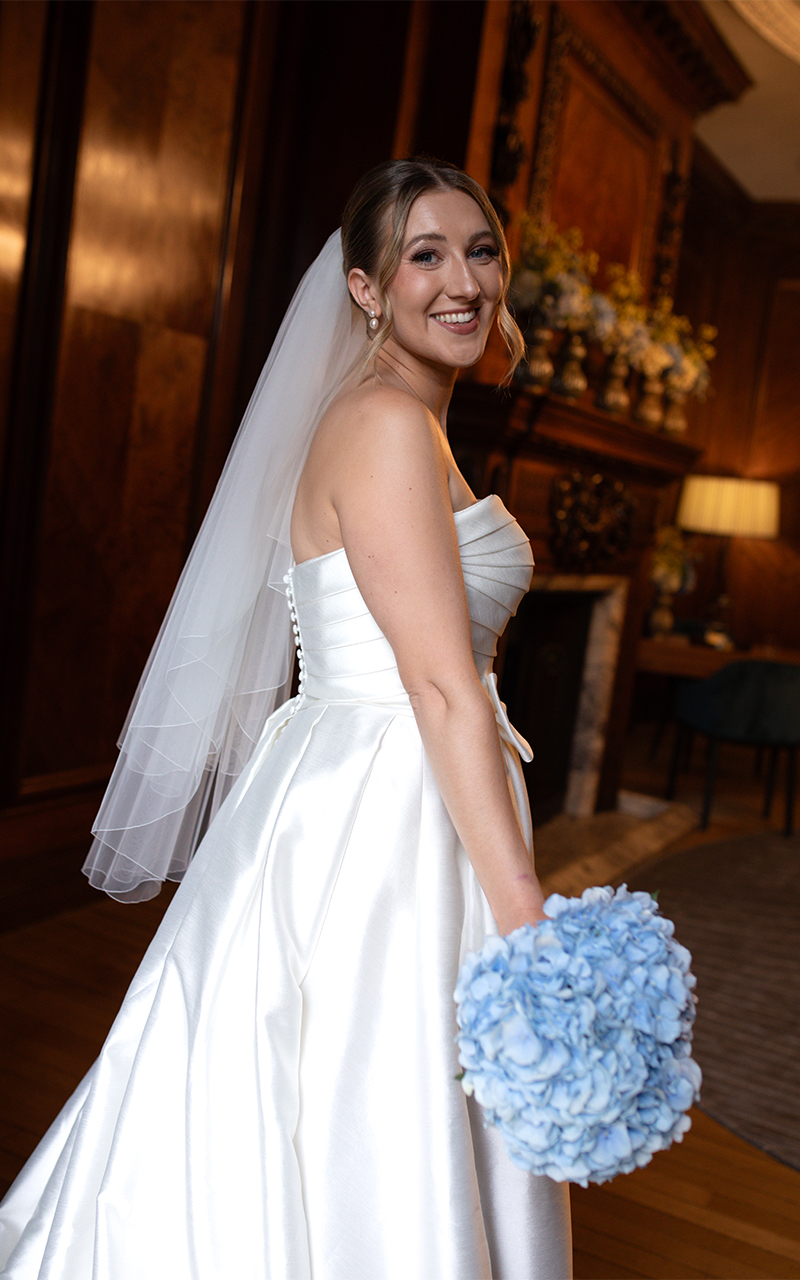 editorial London wedding bride