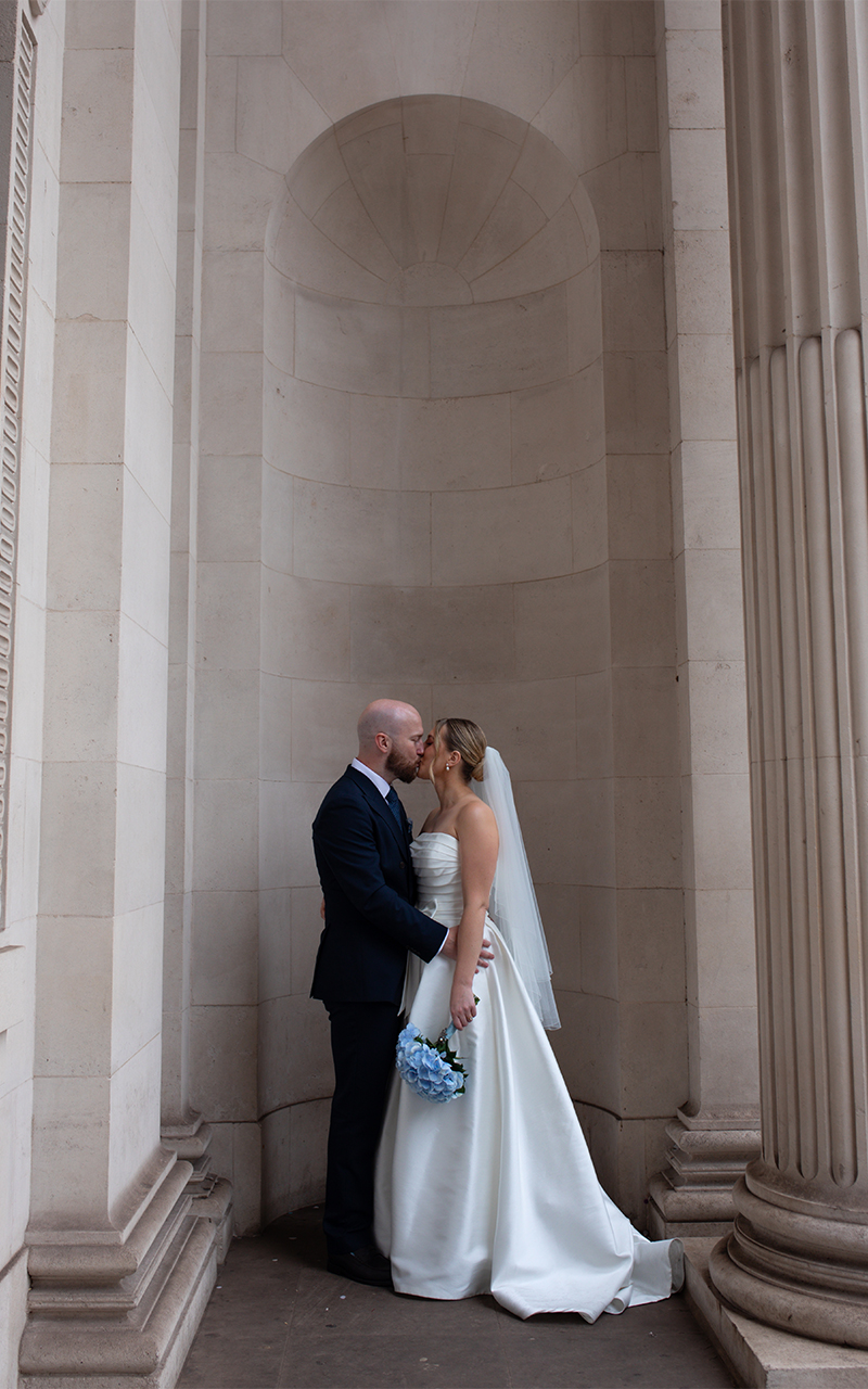 editorial London wedding bride groom