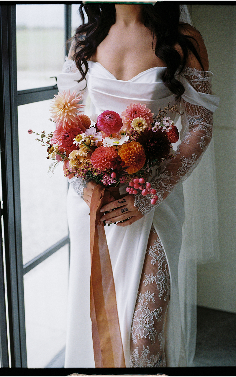 editorial wedding flowers photo film